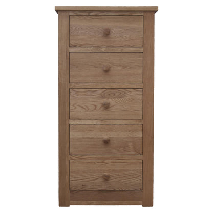 Torino 5 Drawer Narrow Chest