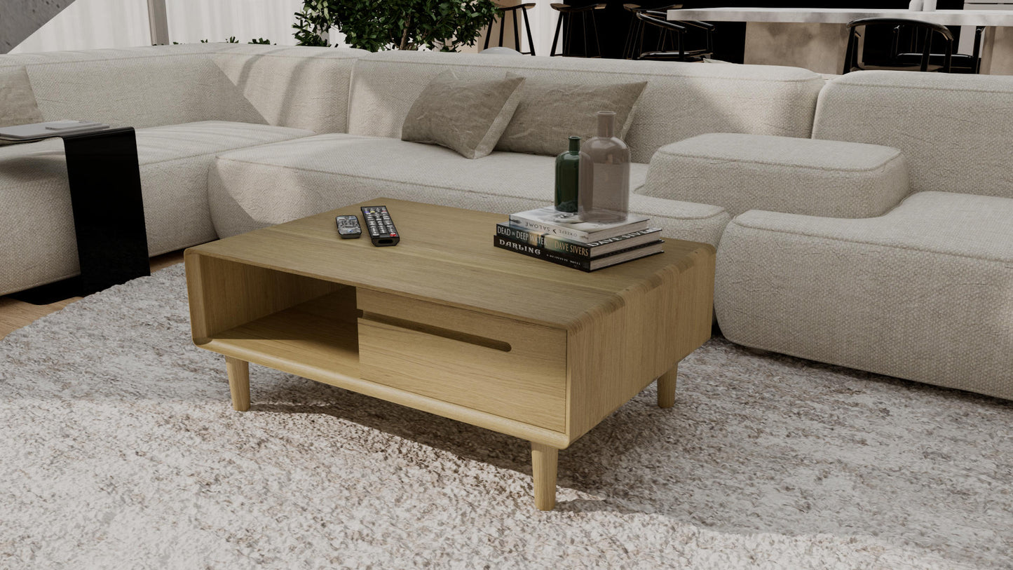 Scandic 1 Drawer 1 Shelf Coffee Table