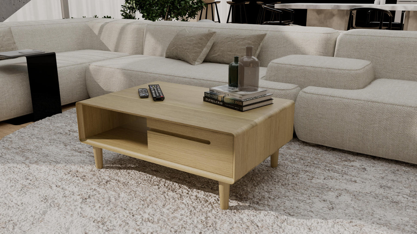 Scandic 1 Drawer 1 Shelf Coffee Table