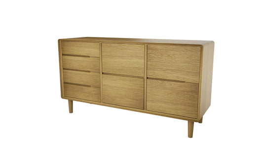 Scandic Large Sideboard, Oak Wood