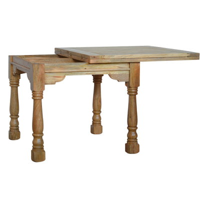 Extending butterfly mango wood dining table