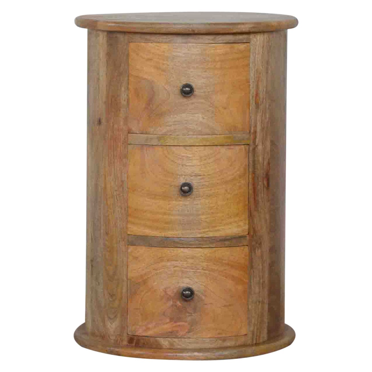 Drum chest with 3 drawers mango wood