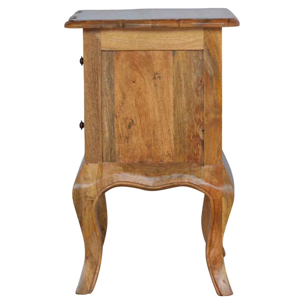 Cabriole Legs Wooden Bedside Table