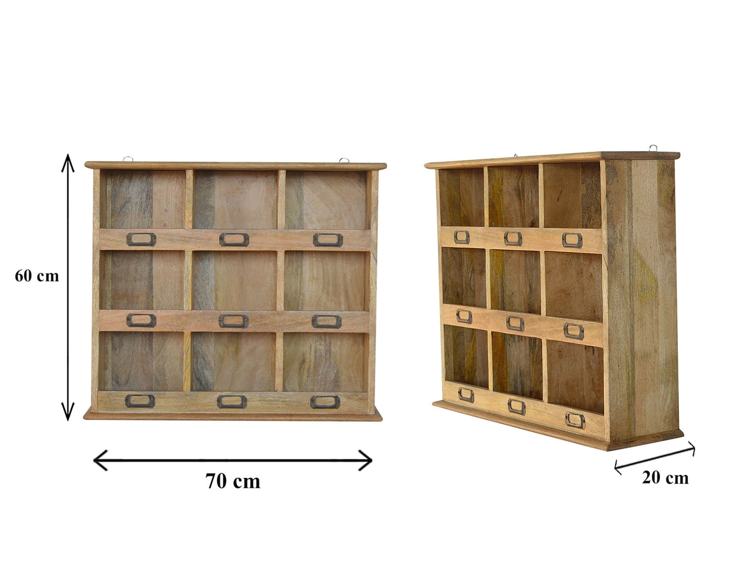 Wall Mounted 9 Slots Storage Unit