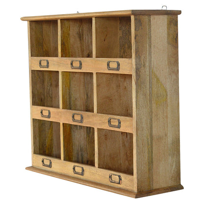 Wall Mounted 9 Slots Storage Unit