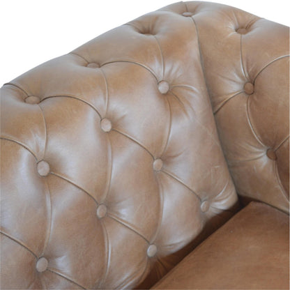 Buffalo Leather Chesterfield Sofa