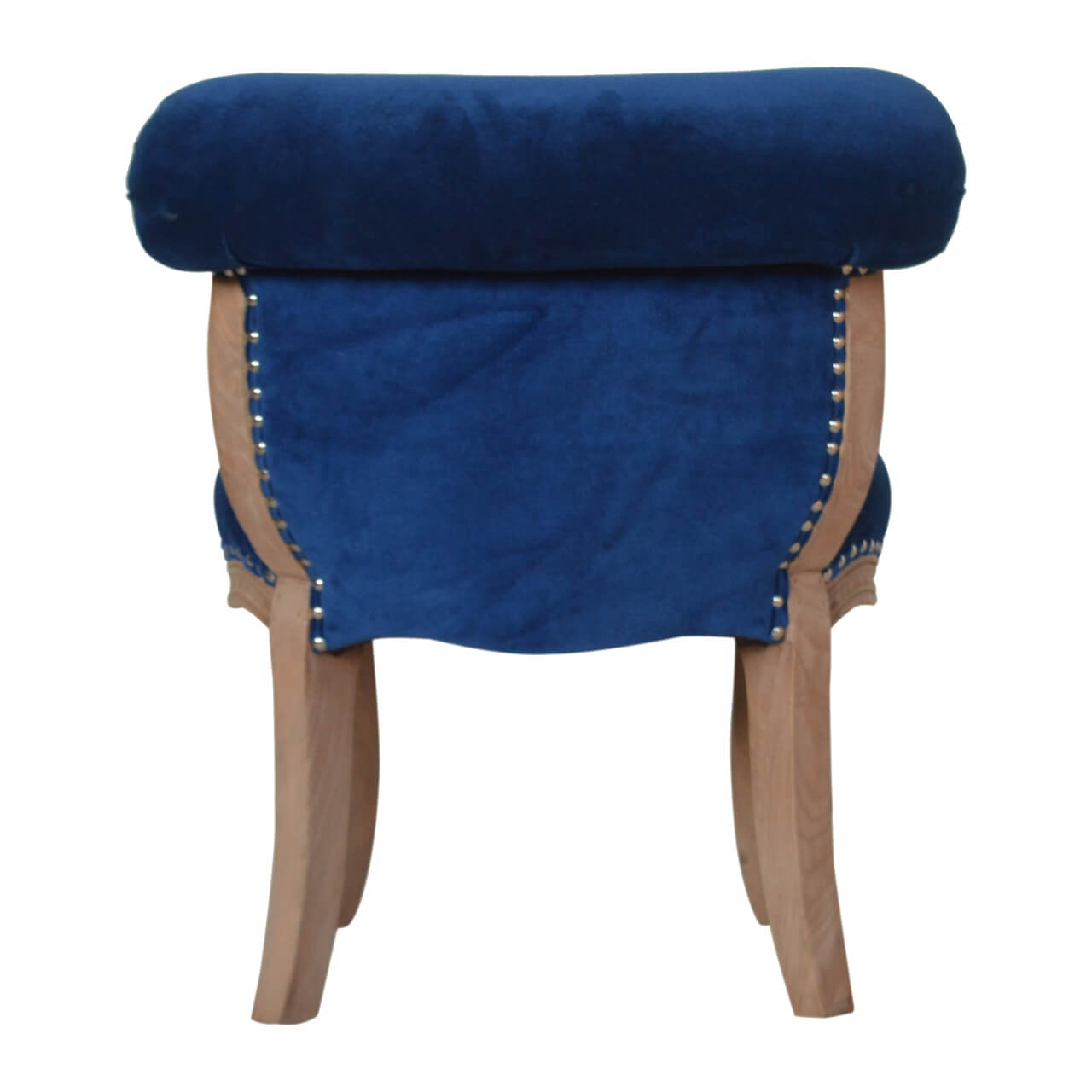 Royal Blue Velvet Studded Chair