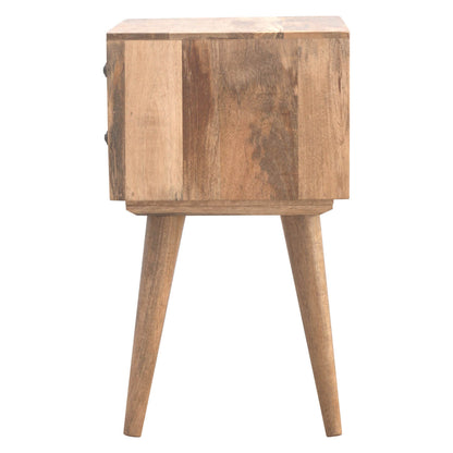 Modern Bedside table mango wood oak finish