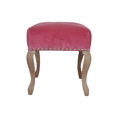 French design bench with velvet upholstery