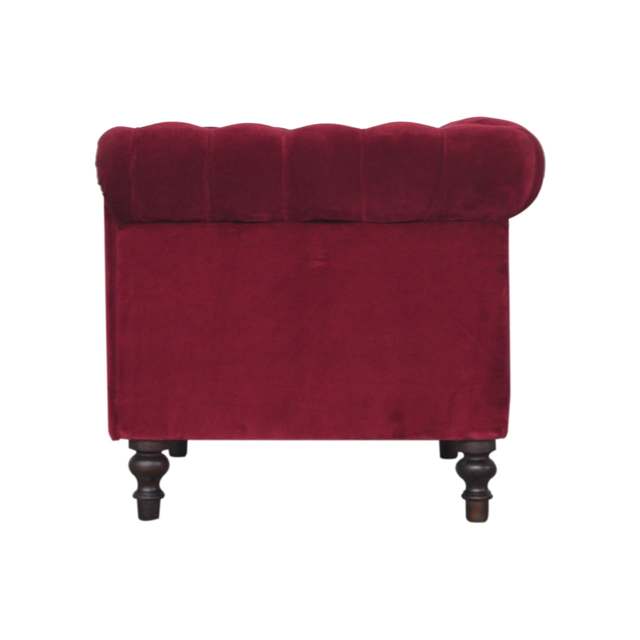 Chesterfield Armchair, Wine Red