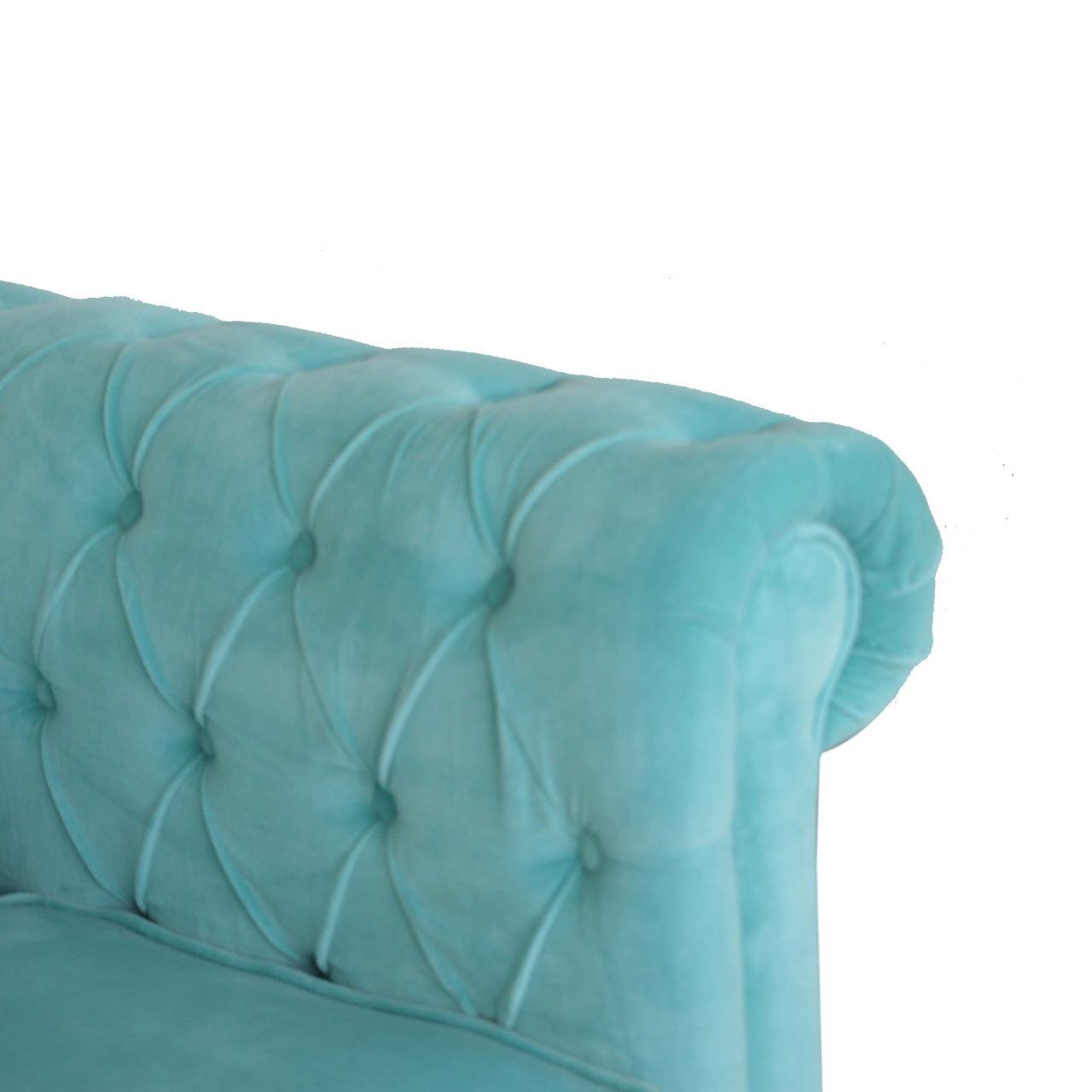 Chesterfield Armchair, Aqua