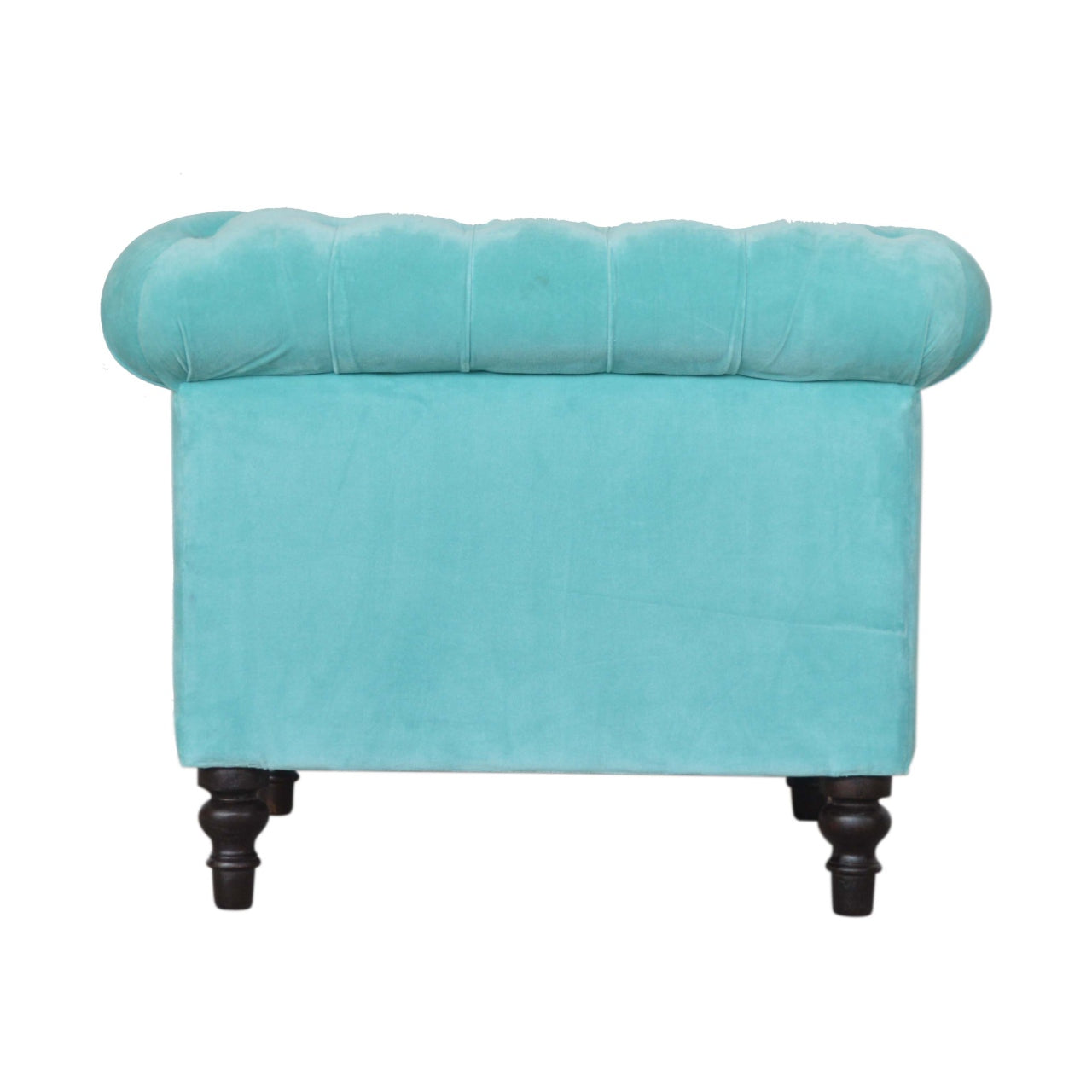 Chesterfield Armchair, Aqua