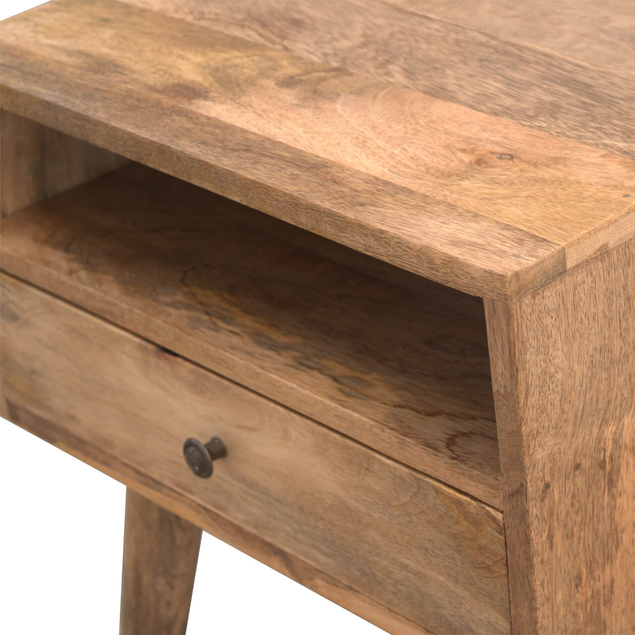 mango wood bedside table