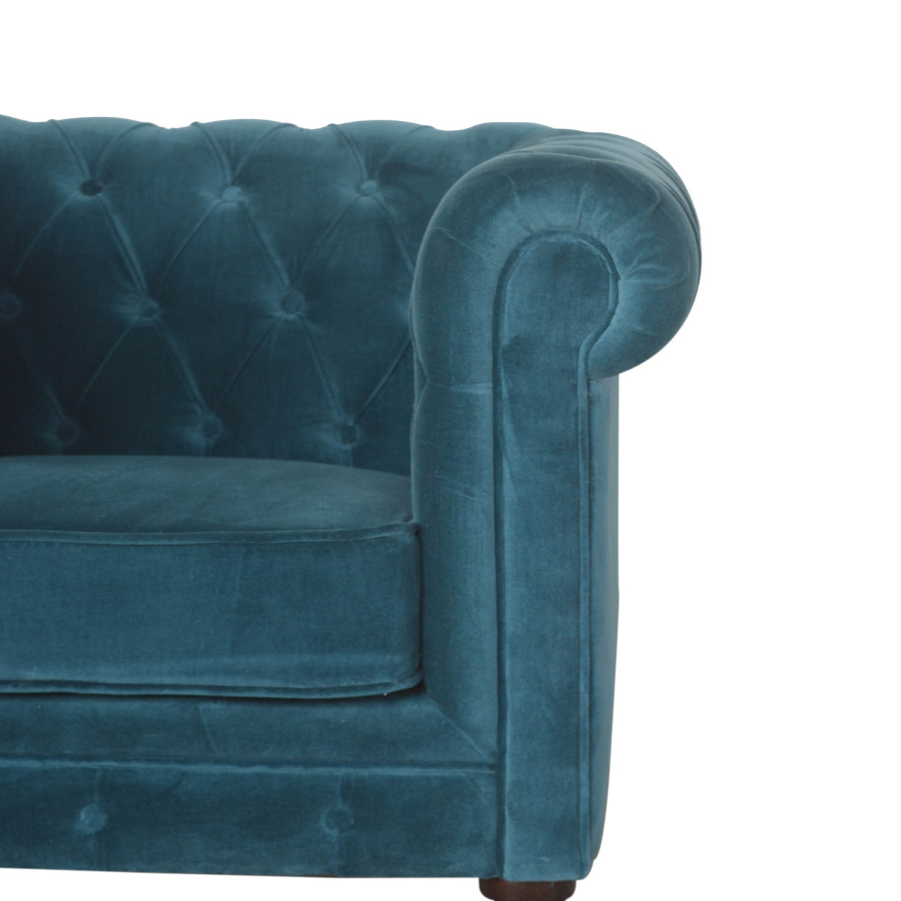 Chesterfield Armchair, Teal