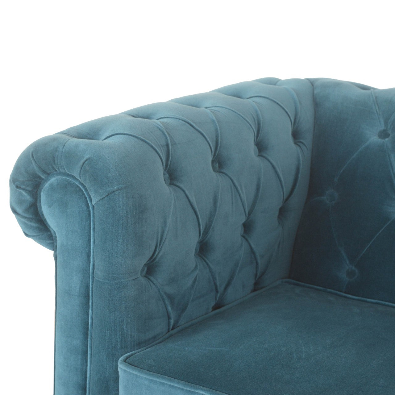 Chesterfield Armchair, Teal