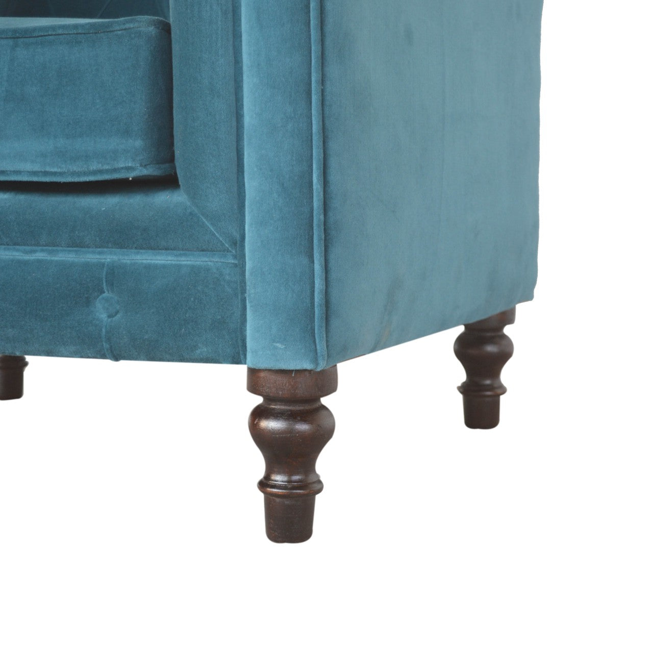 Chesterfield Armchair, Teal