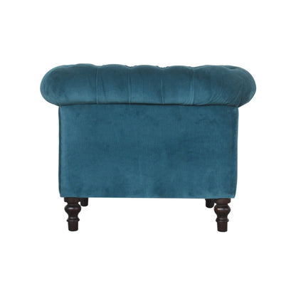 Chesterfield Armchair, Teal