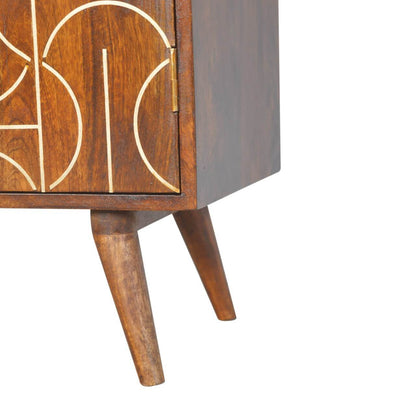 Abstract Cabinet, Brass Inlay