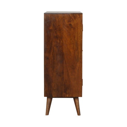 Abstract Cabinet, Brass Inlay