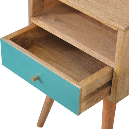 Narrow Bedside, Teal