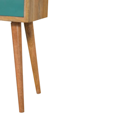 Narrow Bedside, Teal