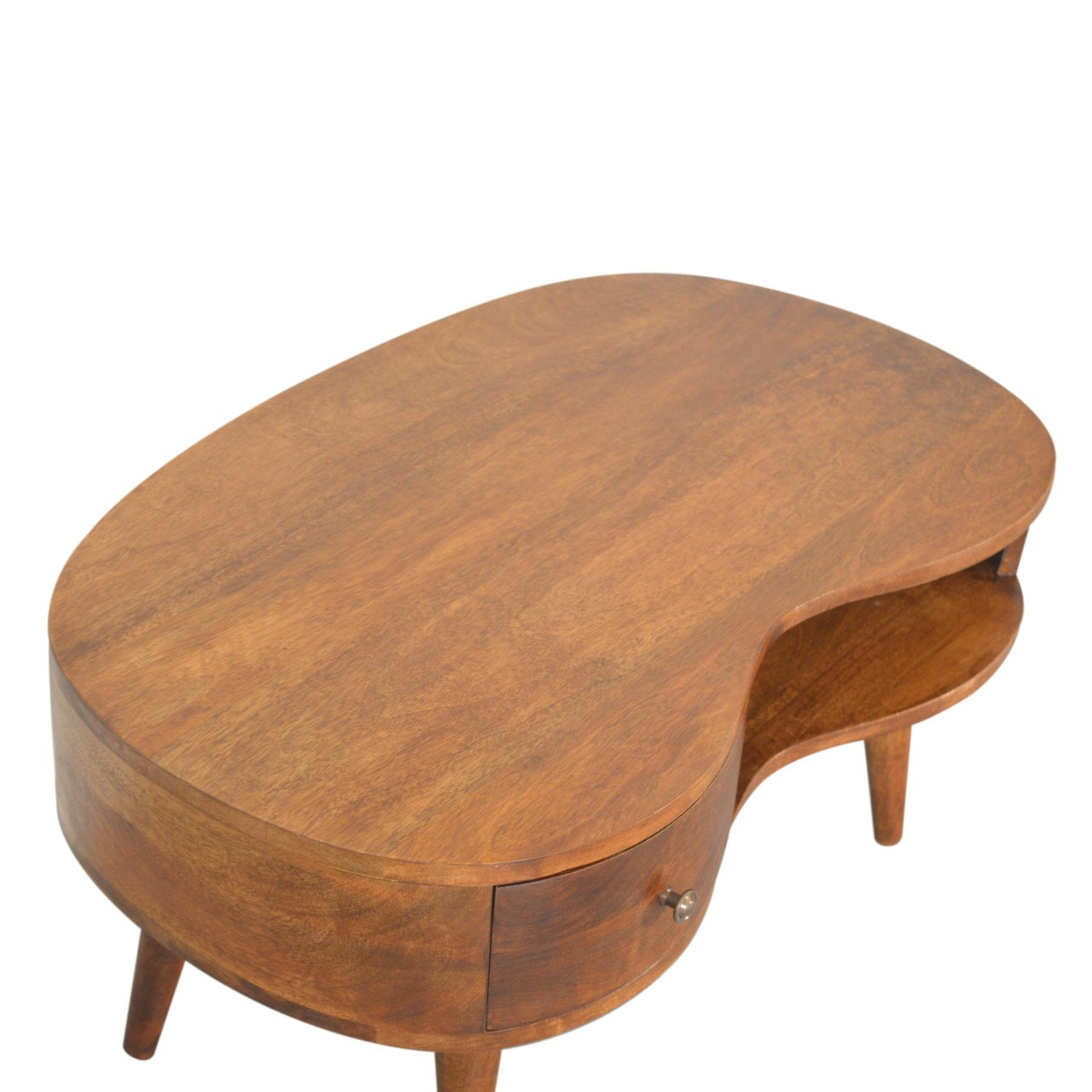 Chestnut finish mango wood coffee table