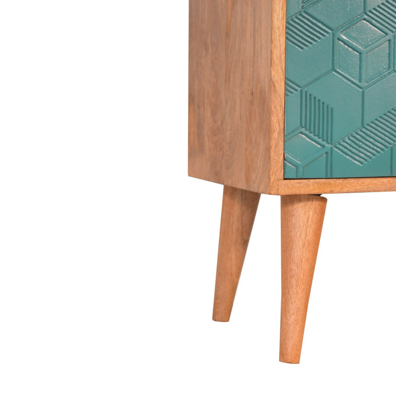 Acadia Bedside Table, Teal