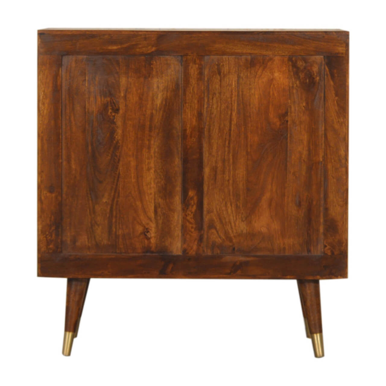 Brass plated mango wood cabinet