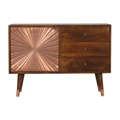 Copper sideboard mango wood