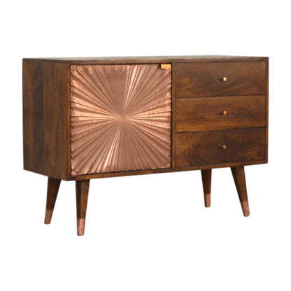 Copper sideboard mango wood