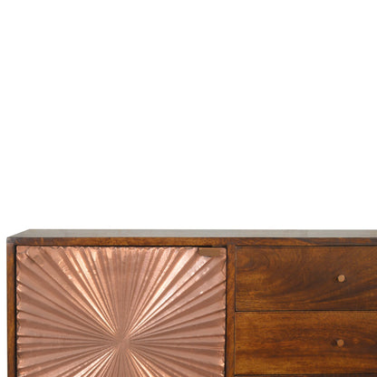 Copper sideboard mango wood