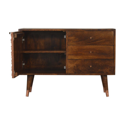 Copper sideboard mango wood