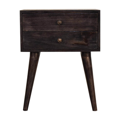 Ari 2 Drawer Bedside, Ash Black