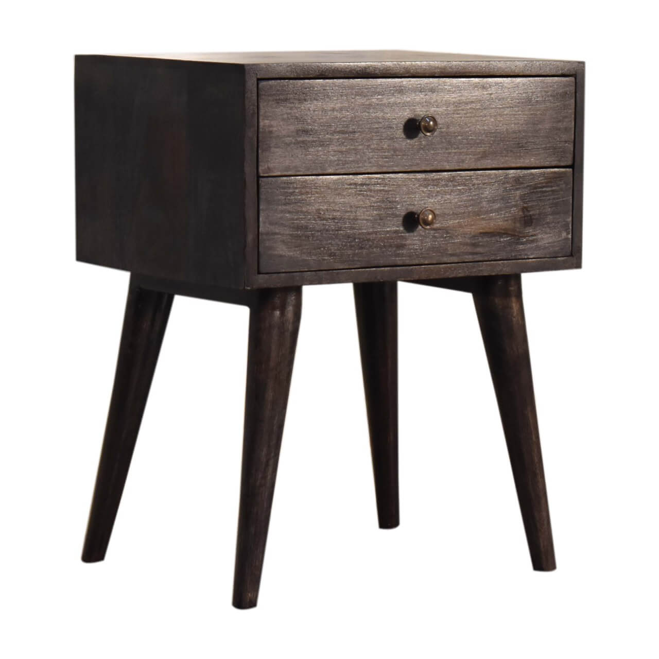 Ari 2 Drawer Bedside, Ash Black