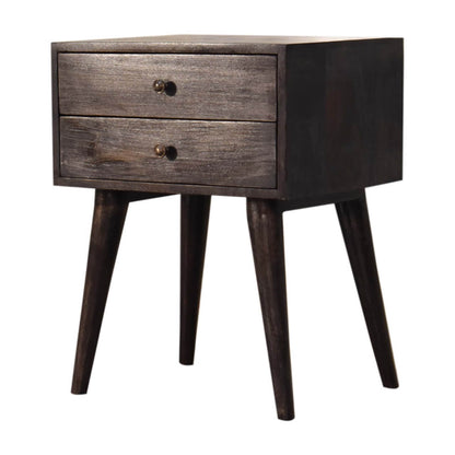 Ari 2 Drawer Bedside, Ash Black