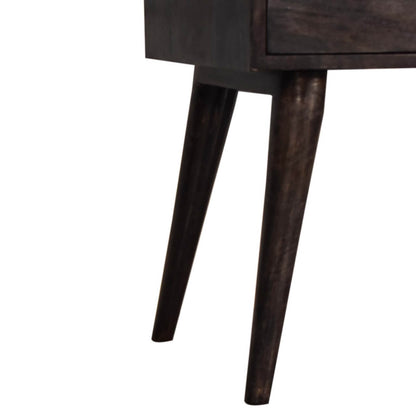 Ari 2 Drawer Bedside, Ash Black