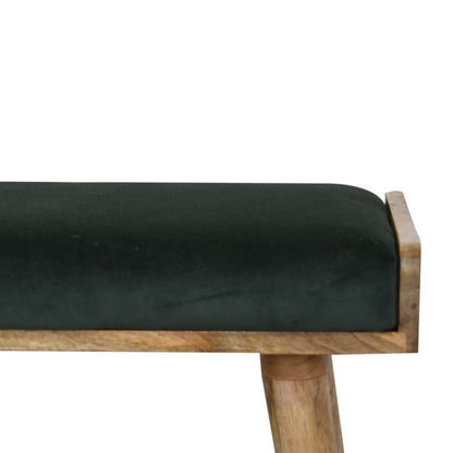 Emerald green bench