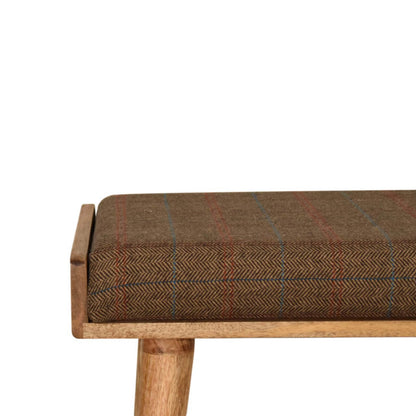 Tray Bench, Mixed Tweed