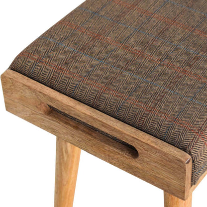 Tray Bench, Mixed Tweed