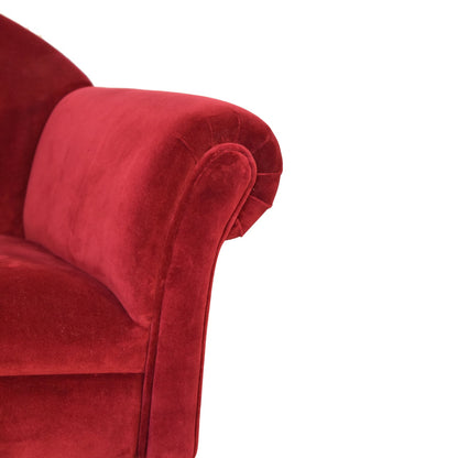 Maya Wine Velvet Armchair