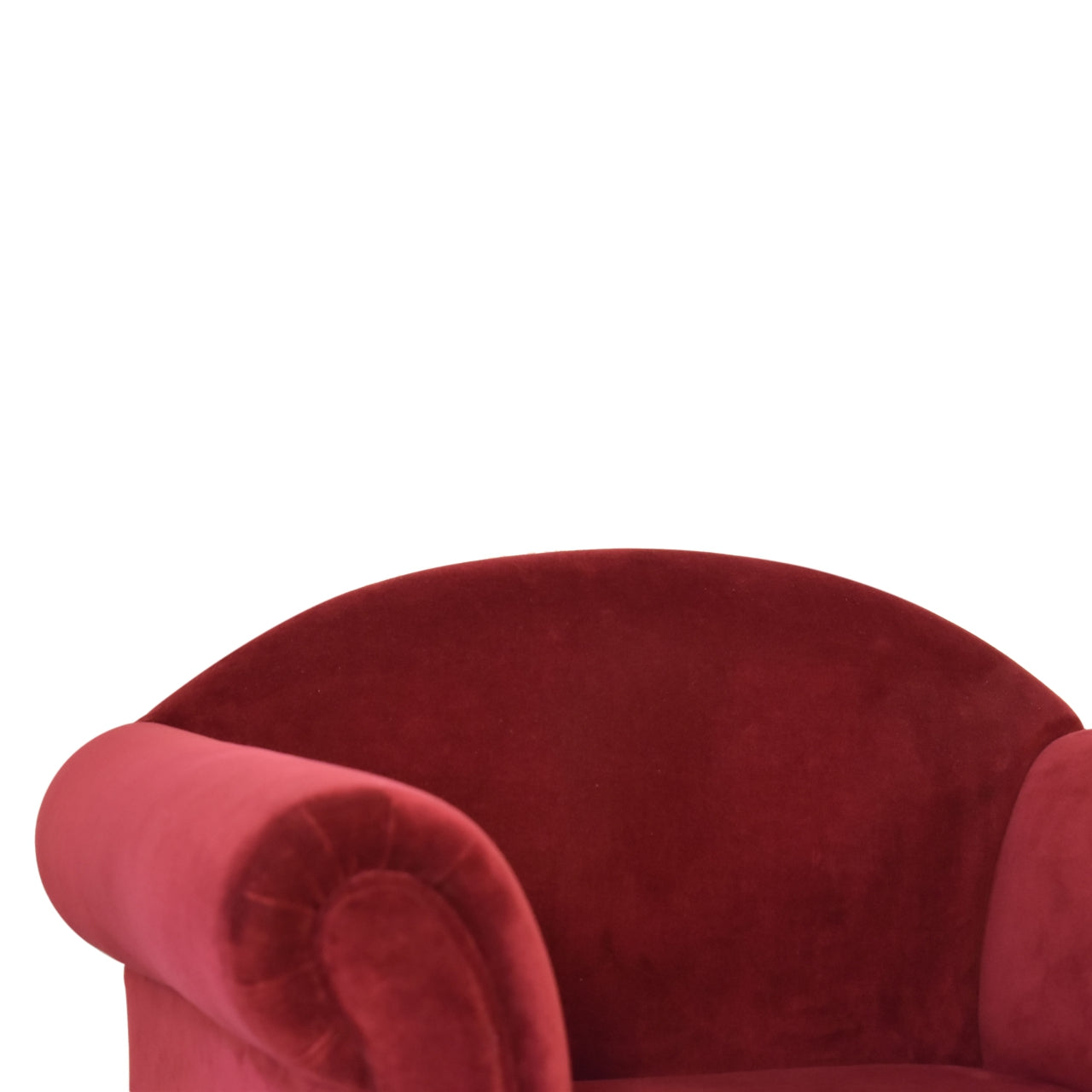 Maya Wine Velvet Armchair