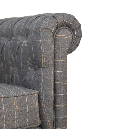 Mix Tweed Chesterfield Armchair