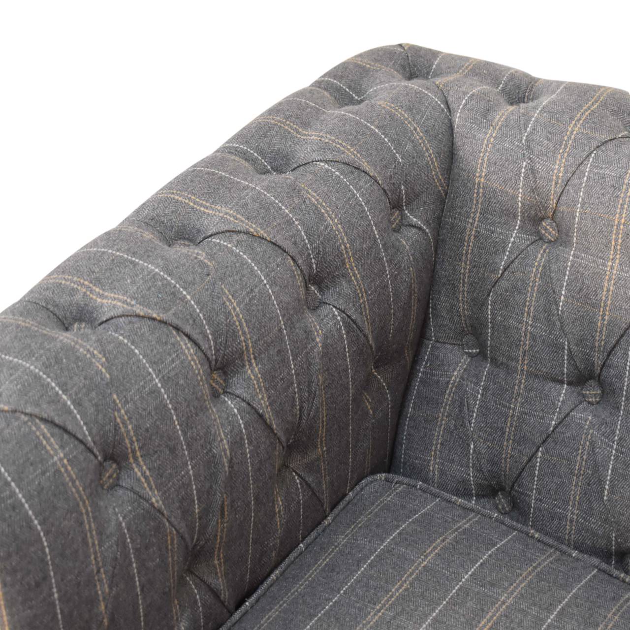 Mix Tweed Chesterfield Armchair