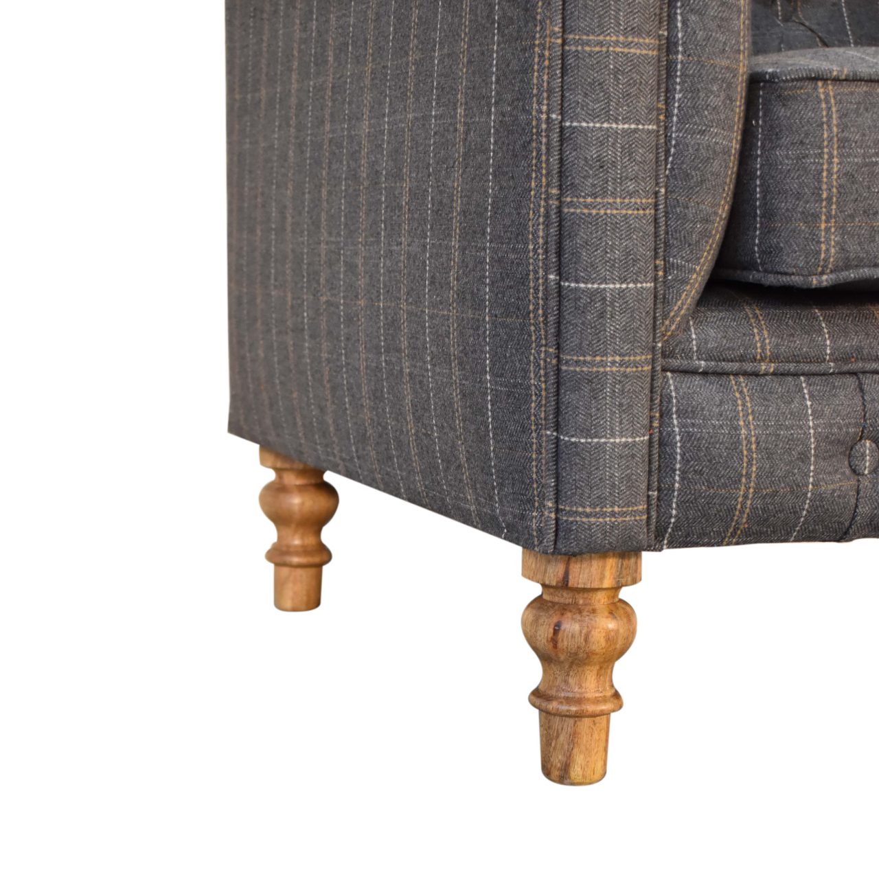 Mix Tweed Chesterfield Armchair