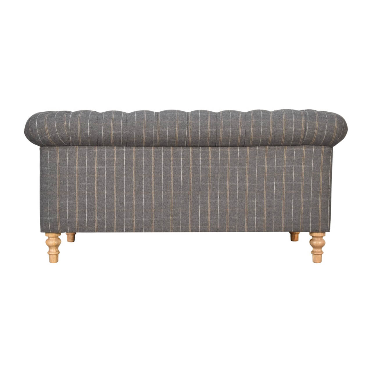 Pewter Tweed Chesterfield Sofa