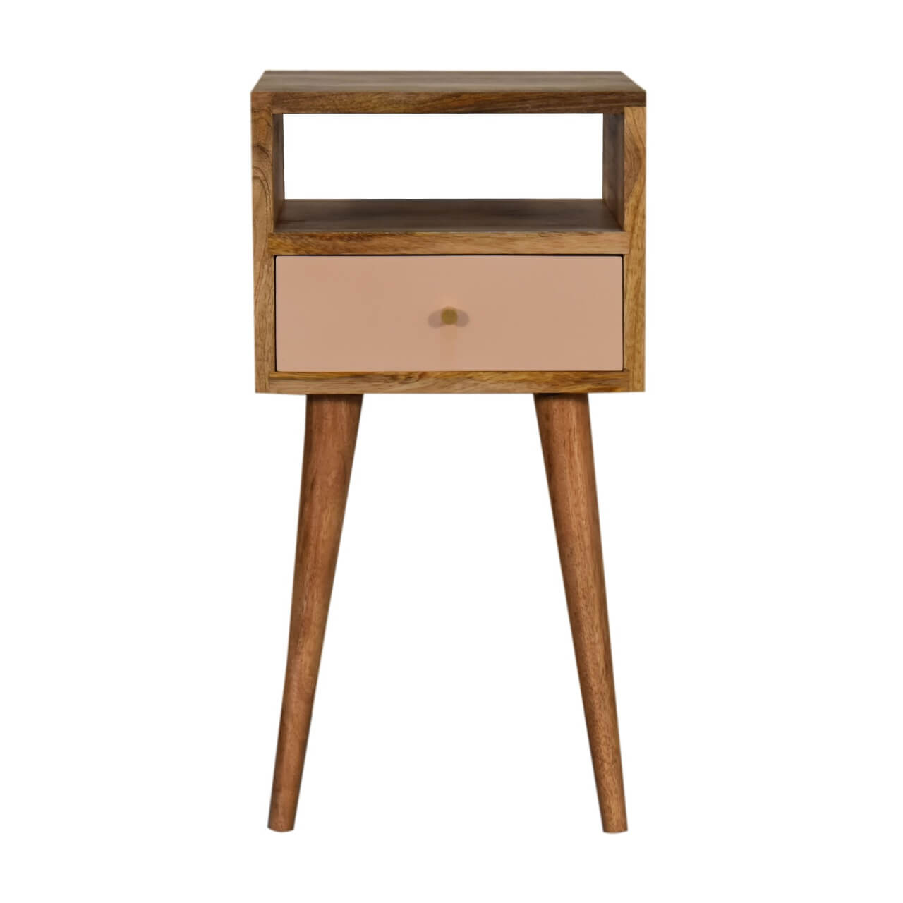 Blush Painted Mango Wood Bedside Table