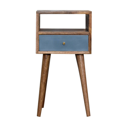 Blue bedside teble