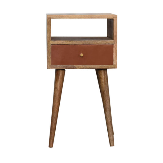 Narrow Nightstand, Brick Red