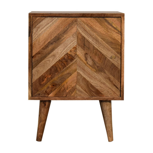 Bedside table made from mango wood