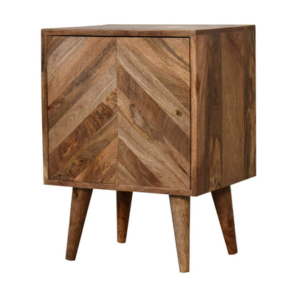 Bedside table made from mango wood